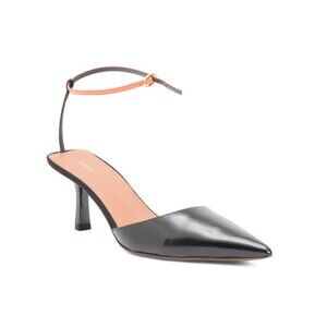 NEOUS Black/Orange Made In Italy Toliman Slingback Pumps